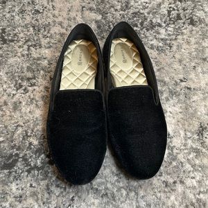 Birdies The Starling Black Velvet Flats